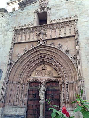 Archivo:Portada Real, Majestuosa e Insigne iglesia de Santiago Apóstol. S. XV. Orihuela