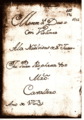Portada del motete a dúo con violines "Tú, puer Propheta" de Antonio Cavallero