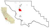 San Luis Obispo County California Incorporated and Unincorporated areas Atascadero Highlighted.svg