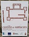 Santacara - Panel explicativo del castillo