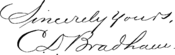 Signature of Caleb Davis Bradham (1867–1934).png