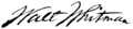 Walt Whitman signature
