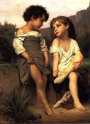Archivo:William-Adolphe Bouguereau, 1879 - Les Petites Baigneuses