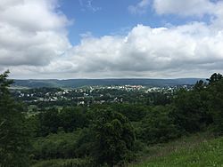 2016-06-25 10 37 21 View of Frostburg, Allegany County, Maryland from Maryland State Route 36 (New Georges Creek Road) just north of Interstate 68 (National Freeway).jpg