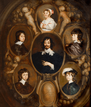 Archivo:Adriaen Hanneman - Constantijn Huygens and his-five-children