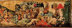 Archivo:Battle of Velbužd, detail from Visoki Dečani