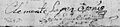 Clemente López de Osornio, firma