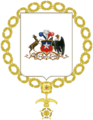 Coat of Arms of Carlos Ibáñez del Campo, Juan Esteban Montero, Pedro Aguirre Cerda and Juan Antonio Ríos (Chilean Order of Merit)
