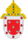 Coat of arms of the Archdiocese of Santiago de los Caballeros.svg