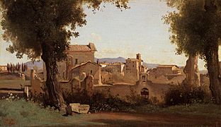 Corot Rome View from the Farnese Gardens