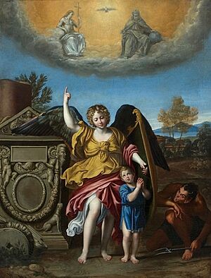 Archivo:Domenichino Guardian angel