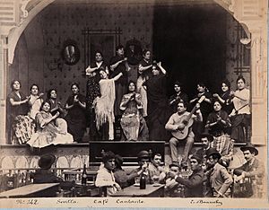 Archivo:EMILIO BEAUCHY, Café cantante, hacia 1885, copia a la albúmina
