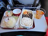 Economy breakfast on a Philippine Airlines short-haul international flight