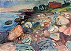 Edvard Munch - Shore with Red House - Google Art Project
