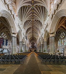 Exeter Cathedral Nave, Exeter, UK - Diliff