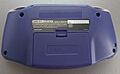 Game Boy Advance back