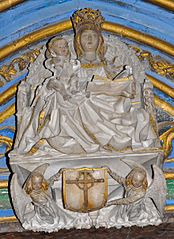 Gil de Siloé-Virgen con el Niño sentado-Cartuja de Miraflores-SC 4261