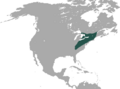 Hairy-tailed Mole range