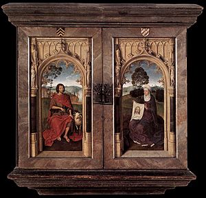 Archivo:Hans Memling - Triptych of Jan Floreins (reverse) - WGA14894