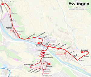 Archivo:Karte des Oberleitungsbus Esslingen