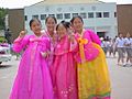 Kyunghwa girls dressed in Hanbok