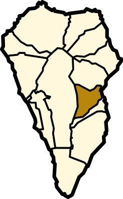 Término municipal con respecto a la isla de La Palma