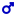 Male symbol (heavy blue)