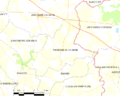Map commune FR insee code 53264