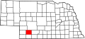 Map of Nebraska highlighting Hayes County
