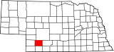 Map of Nebraska highlighting Hayes County.svg
