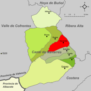 Archivo:Navarrés-Mapa del Canal de Navarrés