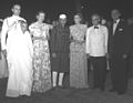Nehru with Mountbattens and others at the Chinese embassy