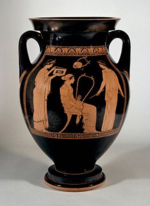 Archivo:Niobid Painter - Red-Figure Amphora with Musical Scene - Walters 482712 - Side A