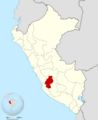 Peru - Huancavelica Department (locator map)
