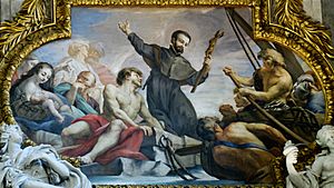Archivo:Preaching St Francis Xavier Carlone Gesu Rome