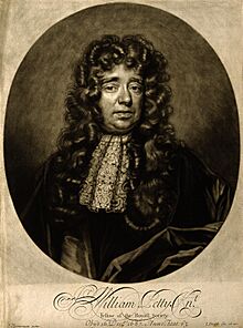 Sir William Petty. Mezzotint by J. Smith, 1696, after J. Clo Wellcome V0004638.jpg