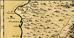 Ten. de Puerto Viejo - Sección Corregimiento de Guayaquil - Franja Costera Centro Occ. de la A.de Quito (1655) - AHG.jpg