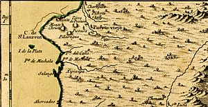 Ten. de Puerto Viejo - Sección Corregimiento de Guayaquil - Franja Costera Centro Occ. de la A.de Quito (1655) - AHG.jpg