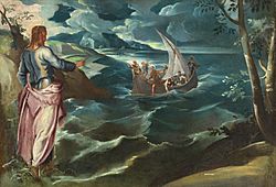 Archivo:Tintoretto, Jacopo - Christ at the Sea of Galilee