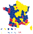 Élection présidentielle de 2022 par département T1 2ème