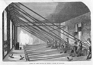 Archivo:1863-01-18, El Museo Universal, Fábrica de armas blancas de Toledo, taller de acicalado