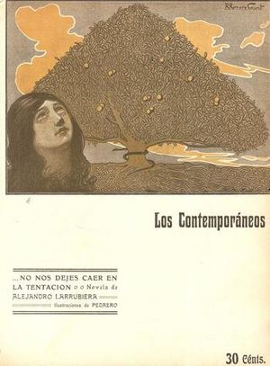 Archivo:1909-04-16, Los Contemporáneos, No nos dejes caer en la tentación, de Alejandro Larrubiera, Romero Calvet