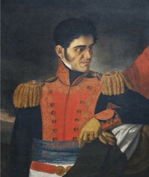 Archivo:Antonio López de Santa Anna, siglo XIX, óleo sobre tela