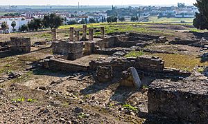 Archivo:Asentamientos, ruinas romanas de Itálica, Santiponce, Sevilla, España, 2015-12-06, DD 19