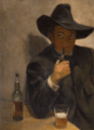 Autorretrato con sombrero de ala ancha