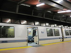 Archivo:BART train at Fruitvale station 2
