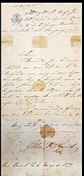 Archivo:Carta de Madame Lynch escrita en Paso Barreto