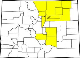 Colorado county map highlighting 14 counties affected by 2013 flooding.jpg