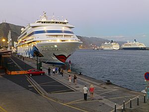 Archivo:Cruceros en el puerto de Santa Cruz de Tenerife