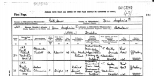 Archivo:Death certificate of Helen Chenevix